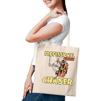 Chicken Farmer Professional Chicken Chaser Tote Bag | Mazezy