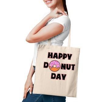 Donut Design For Women And Men - Happy Donut Day Tote Bag | Mazezy
