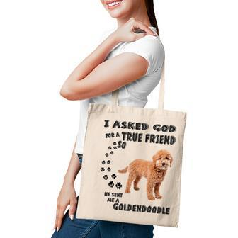 Mini Goldendoodle Quote Mom Doodle Dad Art Cute Groodle Dog Tote Bag