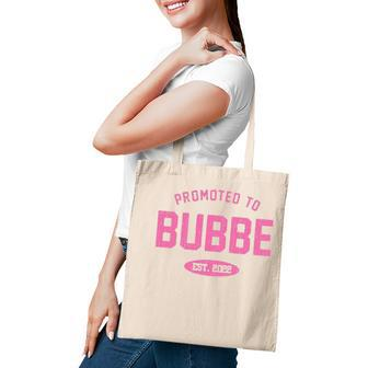 Promoted To Bubbe Baby Reveal Gift Jewish Grandma Tote Bag | Mazezy