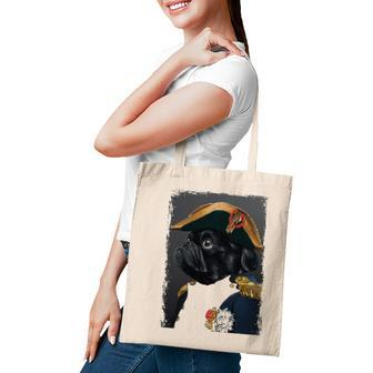 Pug Dog Dad Mom Graphic Tee Men Women Funny Cute Black Pug Tote Bag