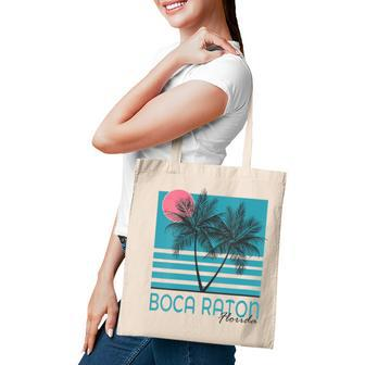 Womens Boca Raton Florida Souvenirs Fl Palm Tree Vintage Tote Bag | Mazezy