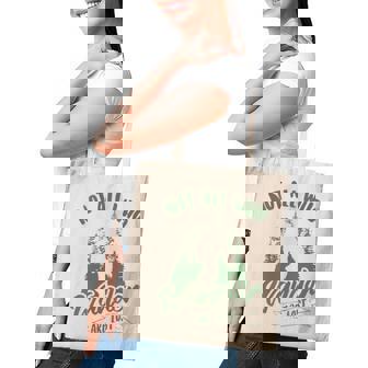 Womens Not All Who Wander Are Lost Yeti Lovers Funny Bigfoot Gift Tote Bag | Mazezy