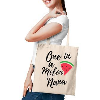 Womens One In A Melon Nana Funny Watermelon Design Tote Bag | Mazezy