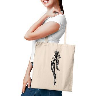 Zombie Pin-Up Girl Tote Bag | Mazezy