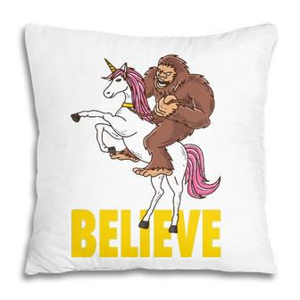 Bigfoot Unicorn  Sasquatch Tee Men Women Kids Gift Pillow