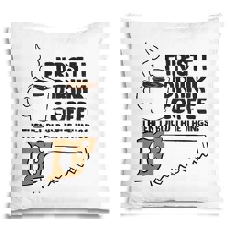 Carpenter Coffee And Woodworking Drinking Coffee Woodworker Pillow | Mazezy