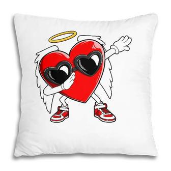 Dabbing Heart Valentines Day Love Dab Dance Men Women Gift Pillow | Mazezy