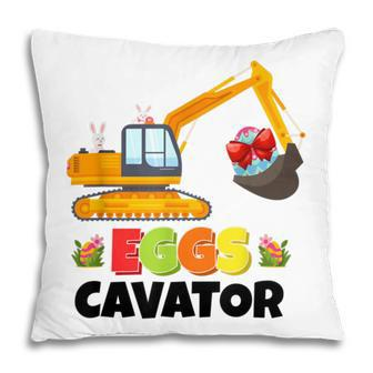 Excavator Shirts For Toddler Boys Girls Easter Eggs Cavator Pillow | Favorety