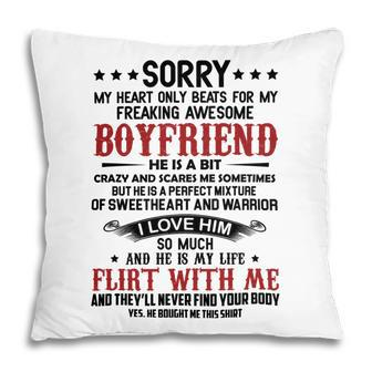 Freaking Awesome Boyfriend V2 Pillow | Favorety