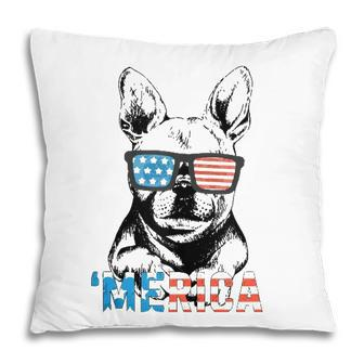 Funny Frenchie Merica Gift Boys Girls Dog Lover 4Th July  Pillow