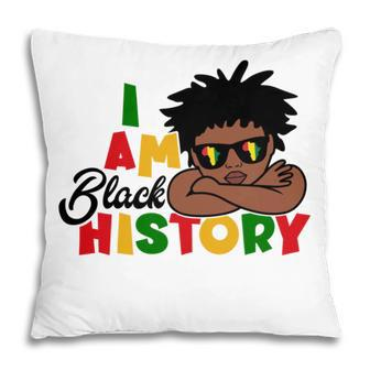 I Am Black History For Kids Boys Black History Month Pillow - Monsterry