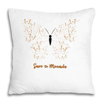 Monarch Butterfly Save The Monarchs Pillow | Mazezy