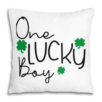 One Lucky Boy Funny St Patrick Day Pillow | Favorety
