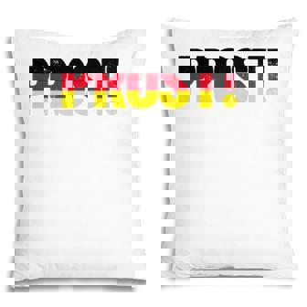 Prost Cheers Oktoberfest German Flag Colors Beer Prost Pillow | Mazezy
