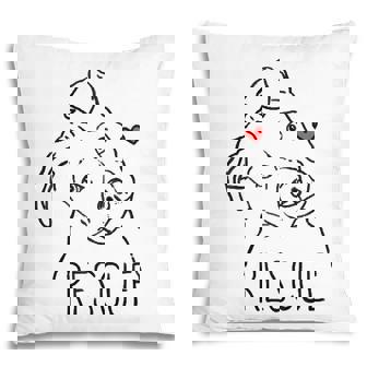 Rescue Dog Pitbull Rescue Mom Adopt Dont Shop Pittie Raglan Baseball Tee Pillow | Mazezy