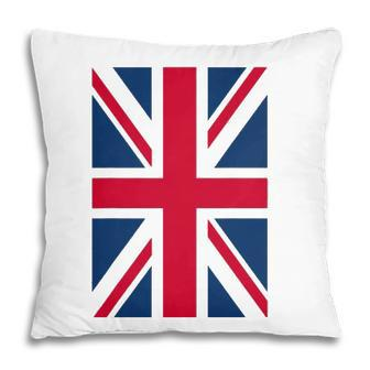 Uk Women Men Cool Vertical British Union Jack Flag Pillow | Mazezy