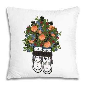 Womens Peach Flower On Boots Lovers Gift Pillow | Mazezy