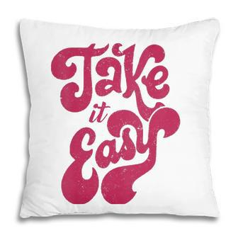 Womens Retro Distressed 70S Take It Easy Pillow | Mazezy UK