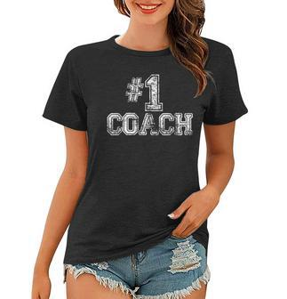 1 Coach - Number One Team Gift Tee Women T-shirt - Thegiftio UK