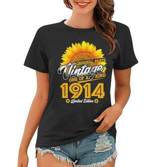 1914 Birthday Woman Gift 1914 One Of A Kind Limited Edition Women T-shirt - Seseable