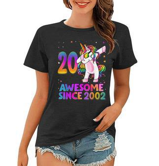 20 Year Old Unicorn Dabbing 20Th Birthday Girl Unicorn Party Women T-shirt - Seseable