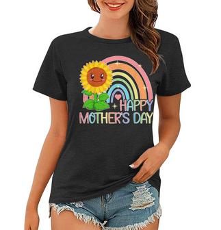 Happy Mothers Day 2022 Sunflower Rainbow Mom Grandma Women  Women T-shirt