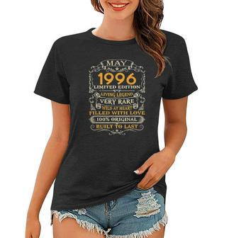 26Th Birthday Gift 26 Years Old Retro Vintage May 1996 Birthday Party Women T-shirt | Mazezy