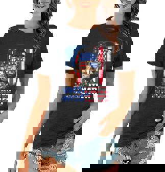4Th Of July Vaccinated Intoxicated Usa Abe Lincoln Women T-shirt | Mazezy