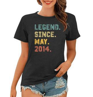 8 Years Old Gifts Legend Since May 2014 8Th Birthday Women T-shirt | Mazezy