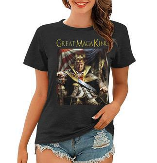 Anti Joe Biden Ultra Maga The Return Of The Great Maga King Women T-shirt - Monsterry