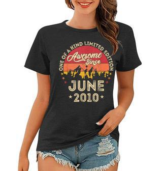 Awesome Since June 2010 Vintage 12Th Birthday V2 Women T-shirt | Mazezy AU