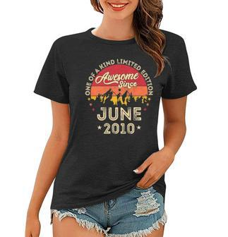 Awesome Since June 2010 Vintage 12Th Birthday Women T-shirt | Mazezy