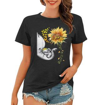Blessed To Be Called Gigi Sunflower Elephant Mothers Day Women T-shirt - Thegiftio UK