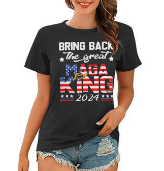 Bring Back The Great Maga King 2024 4Th Of July Trump 2024T President Trump Tee Republican Anti Biden Women T-shirt - Monsterry