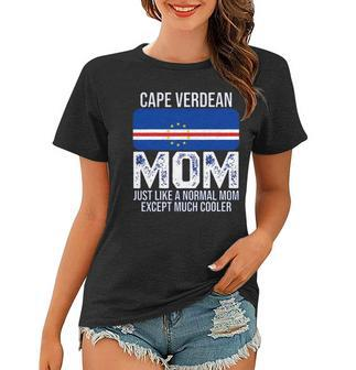 Cape Verdean Mom Cape Verde Flag Design For Mothers Day Women T-shirt | Mazezy AU