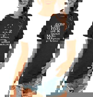 Catching Flights & Minding My Business V2 Women T-shirt | Mazezy