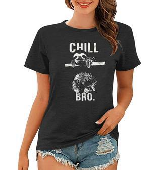 Chill Bro Cool Sloth On Tree Women T-shirt | Mazezy