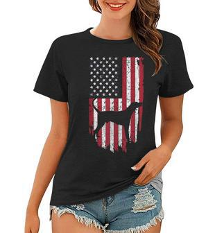 Coonhound Dog Mom Dad Patriotic 4Th Of July Usa Flag Women T-shirt - Seseable