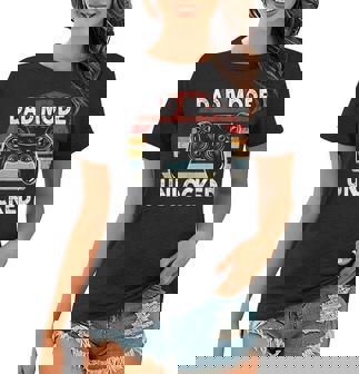 Dad Mode Unlocked Game-R Player Father Mother Family Love Women T-shirt - Thegiftio UK