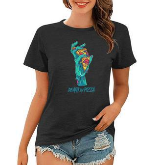 Death By Pizza - Pizza Lover Halloween Costume Women T-shirt | Mazezy