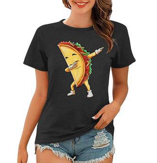 Funny Dabbing Taco Cinco De May Mexican Food Women T-shirt | Favorety