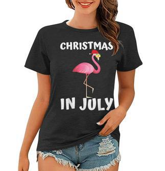 Funny Flamingo Christmas In July For Women Men Kids Women T-shirt - Seseable