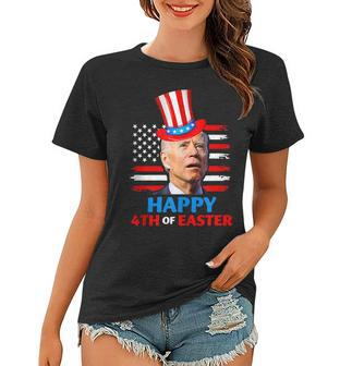 Funny Joe Biden Happy 4Th Of Easter Confused 4Th Of July Women T-shirt - Seseable
