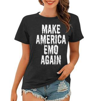 Funny Retired Emo Kid Sad Music Gift Goth Punk Scene Gothic Women T-shirt - Seseable