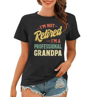 Grandpa For Men Funny Fathers Day Retired Grandpa Women T-shirt - Thegiftio UK