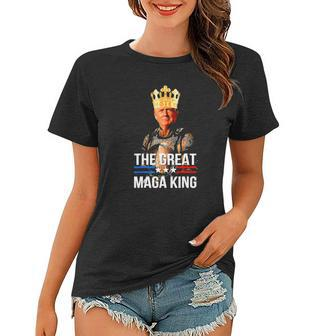 Great Maga King Trump Ultra Maga Crowd Anti Biden Ultra Maga Women T-shirt | Mazezy