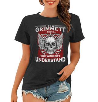 Grimmett Name Shirt Grimmett Family Name V2 Women T-shirt - Monsterry UK