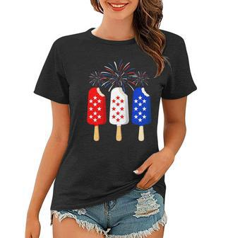 Ice Cream 4Th Of July American Flag Patriotic Men Women Women T-shirt | Mazezy