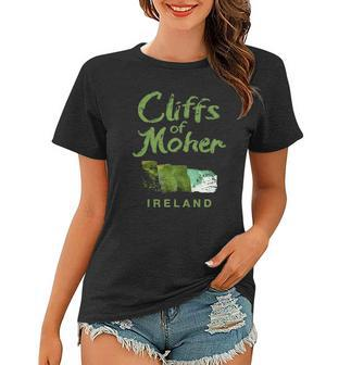 Ireland Cliffs Of Moher Vintage Irish Women T-shirt - Thegiftio UK